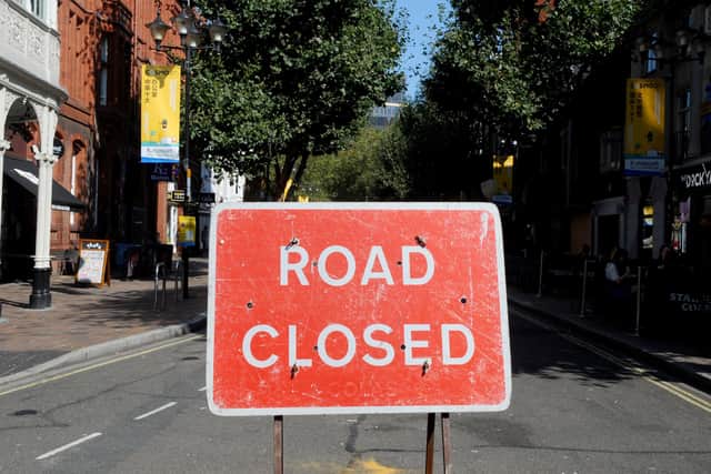 Roads closed around Eastbourne this week