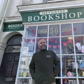 Jason Passingham, owner of Heygates Bookshop was delighted to reopen