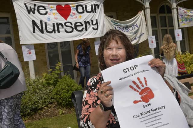 The support rally for One World Nursery. Photo by Jon Rigby
