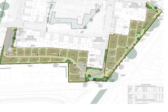 Proposed layout of new allotments