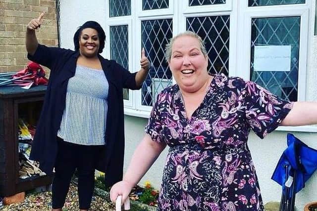 Heather was surprised by This Morning's Alison Hammond at her home, where she was awarded a £1,000 prize as part of the show’s Dosh On Your Doorstep competition. Photo: heathers_cancer_journey / Instagram