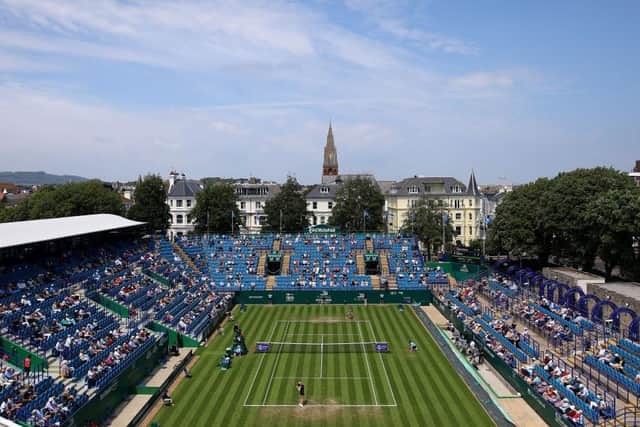 It's not full but isn't Devonshire Park looking splendid in the sun? Picture: Getty
