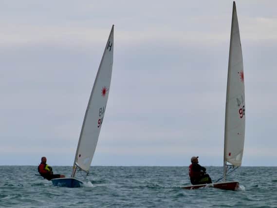 hastings sailing Stuart Labbett and Chris Bennett in close contention in the SAIL Series (Photo by Philip Blurton)