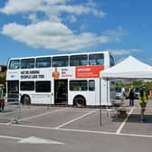The vaccine bus was at Tesco, Hove, on Wednesday this week