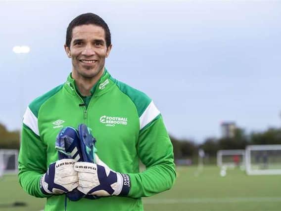 Former Eng;and goalkeeper David James will be at Whitehawk FC on Saturday for the first-ever Football Rebooted 'boot drop'