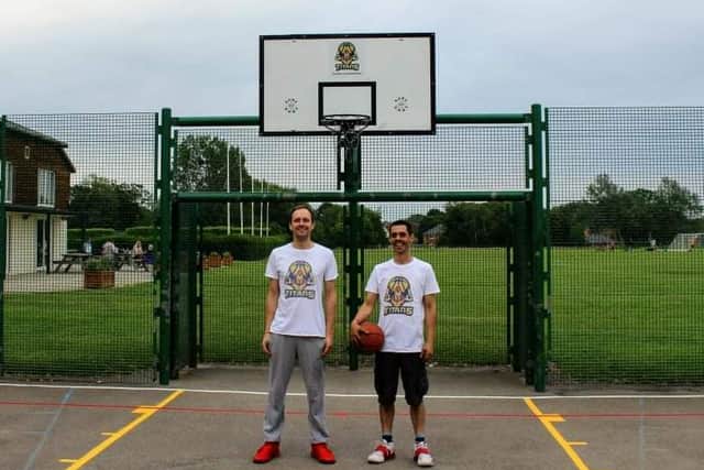 Basketball coaches Aaron Inglethorpe and Thomas Stevenson organised the project
