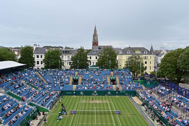 Crowd numbers for the final on centre court were drastically reduced due to covid restrictions