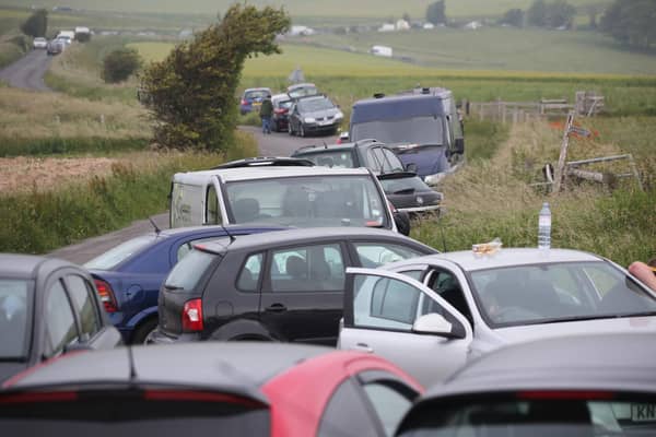 The scene of the rave in Steyning. Photo: Eddie Mitchell