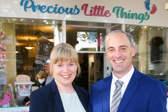 Clare Banbury and Marc Coxshaw, owners of Precious Little Things in Worthing. Photo by Derek Martin Photography
