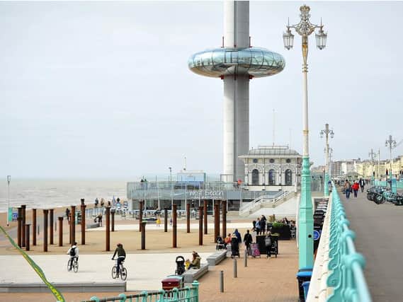 The i360 on Brighton seafront reopened on May 17