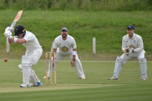 Match action from Cuckfield's game at Hastings & St Leonards Priory