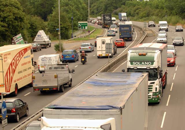 Congestion on the A27 at Chichester