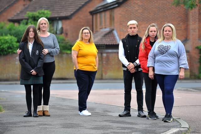 Mums have set up a group to support the mental health of young people in Horsham
Hayley Fatehnia and her daughter Angel, Nikki Knott,
Owen Stavely-Butler, Kierah Stavely and Gemma Stavely
Pic S Robards SR2806213 SUS-210628-172646001