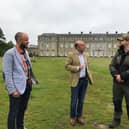Adam Hastie, general manager, Andrew Griffith MP and Martyn Burkenshaw, head gardener at Petworth House SUS-210630-110955001