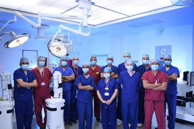 The Robotic surgery team