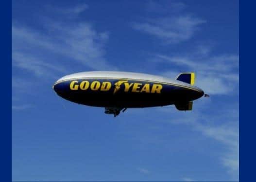 The famous blimp. Photo from Goodyear Corporate. SUS-210630-145419001