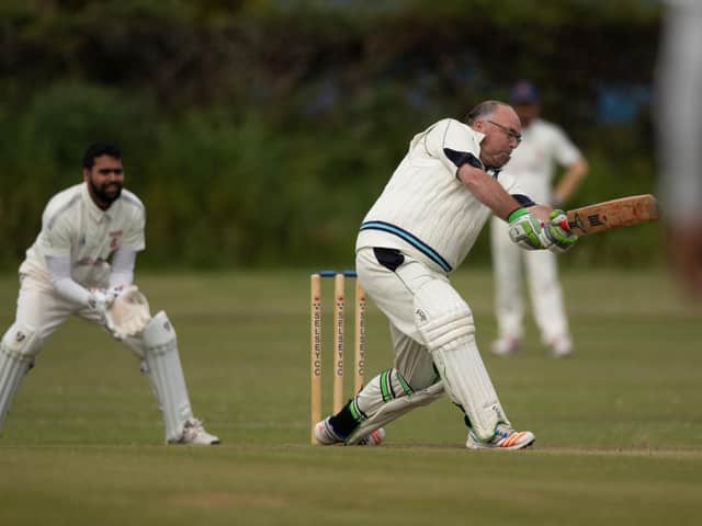 Nic Nolan strikes out for Selsey against RAM / Picture: Chris Hatton