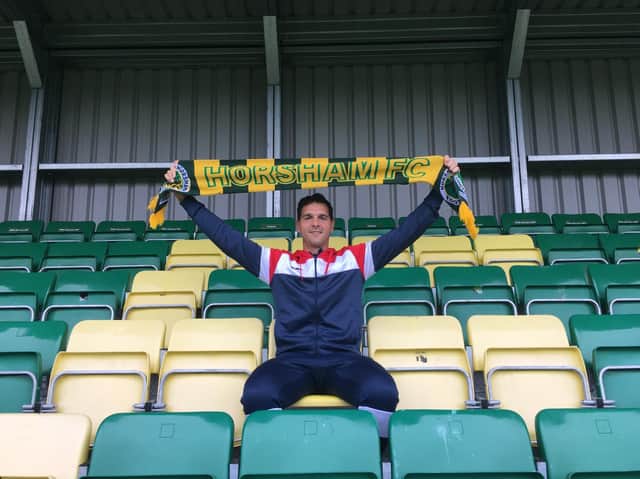 Tom Kavanagh is one of five new faces in at Horsham this summer. Picture courtesy of Horsham Football Club