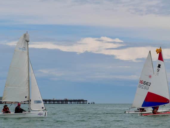 Racing under way in the Saturday Afternoon Improvers Link (SAIL) Series / Photo by John Cole