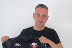Joe Taylor is one of four new faces in at Lewes this summer - but don't expect manager Tony Russell to crow about it. Picture courtesy of Lewes Football Club