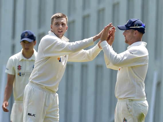 Eastbourne skip Jacob Smith hopes to be celebrating a wicket or two against Hastings / Picture: Jon Rigby