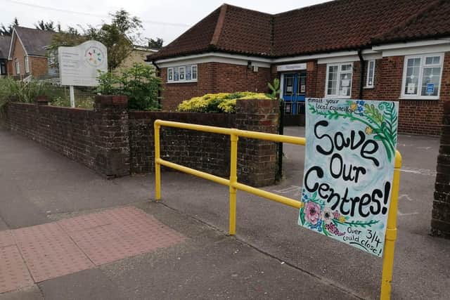 An anonymous artist uses her work to show the importance of West Sussex County Council's family centres