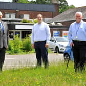 Councillor Howard Mundin (Mayor of Haywards Heath), councillor Jonathan Ash-Edwards (Mid Sussex Council Leader) and councillor Norman Webster (MSDC Cabinet member for Community). Picture: Steve Robards, SR2107053.
