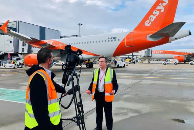 Henry Smith MP at Gatwick Airport
