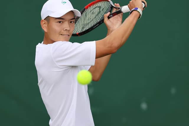 Lui Maxted in action at Wimbledon / Picture: Getty