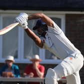 Lindfield CC opener Apoorv Wankhade dominated the innings, scoring a superb swashbuckling 100 in 59 balls. Pictures by Malcolm Page