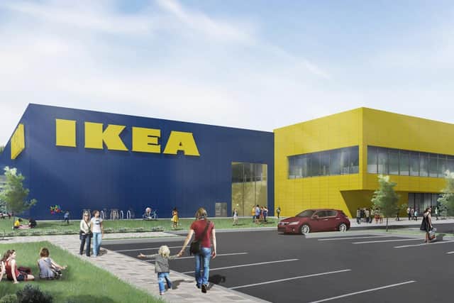 An artist's impression of how the IKEA in Lancing could have looked SUS-181227-143346001