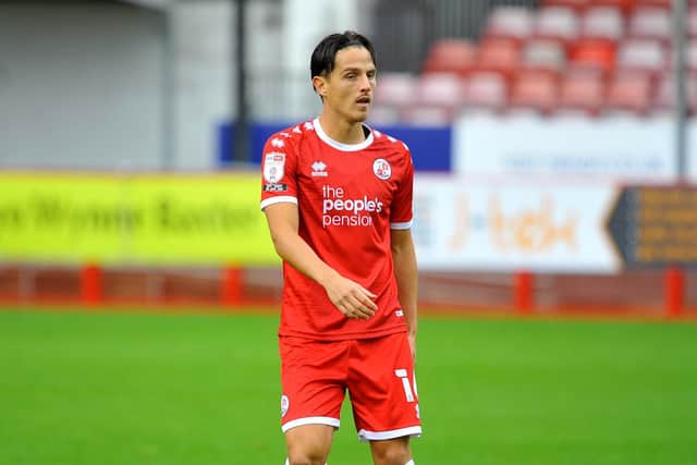 Tom Nichols netted twice for Crawley Town in their 3-0 friendly win away at Walton Casuals on Tuesday night. Picture by Steve Robards