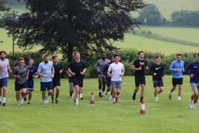 Bognor training at East Dean ahead of their friendly visit to Littlehampton on Thursday evening / Picture: Martin Denyer