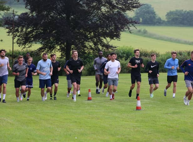 Bognor training at East Dean ahead of their friendly visit to Littlehampton on Thursday evening / Picture: Martin Denyer