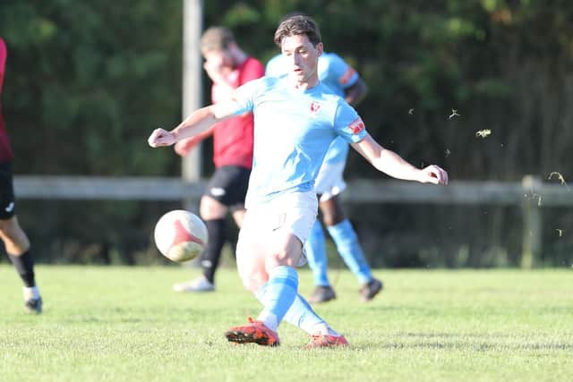 Sam Hasler on his Hastings United debut at AFC Uckfield / Picture: Scott White