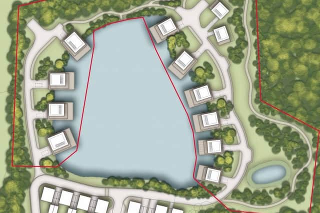 Indicative layout of proposed new homes at the former Hamsey Brickworks site