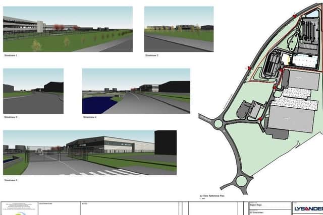 An application has been submitted for a distribution warehouse at Oldlands Farm