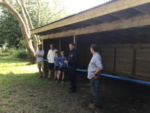 The new outdoor classroom will allow the children to 'make the most of the school’s beautiful surroundings' all year round, 'come rain or shine'