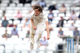 Jamie Atkins took 3-21 for Sussex at Canterbury / Picture: Getty