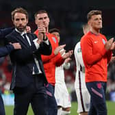 Gareth Southgate pictured shortly after England's penalty shootout defeat / Picture: Getty
