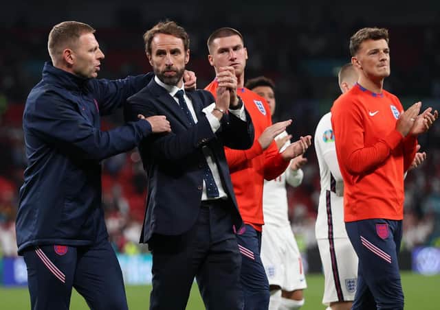 Gareth Southgate pictured shortly after England's penalty shootout defeat / Picture: Getty