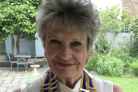 Carole Gartrell, president of the Rotary Club of Lewes SUS-211207-135153001