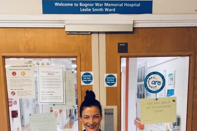 Ewa at the Bognor Regis war memorial hospital