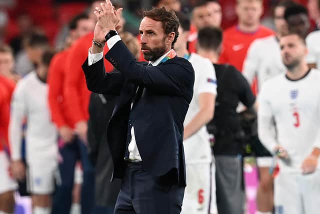 England manager Gareth Southgate wants to lead the Three Lions to the 2022 FIFA World Cup in Qatar following Sunday's UEFA Euro 2020 final shootout heartbreak. Picture by Paul Ellis - Pool/Getty Images
