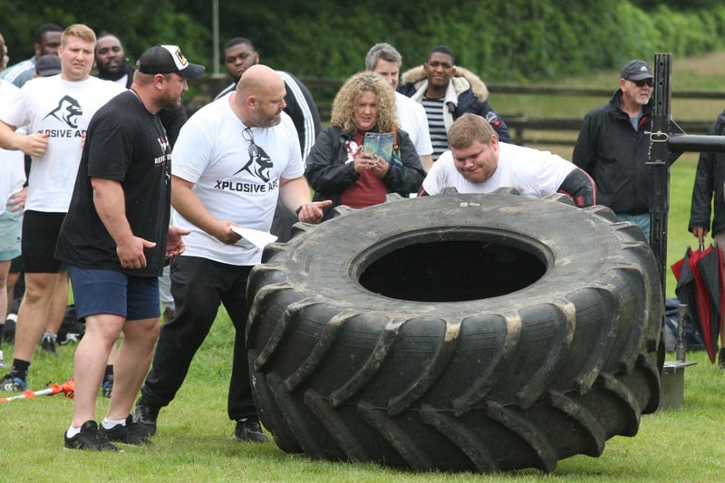 Pictures show competitors challenging to be crowned Horsham’s Strongest Man