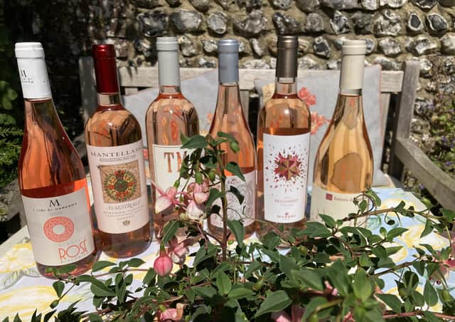 Rosé wines produced in the Maremma, Italy