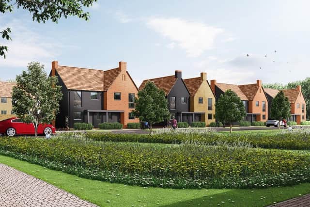 Bellway have been appointed to design and build 249 homes to the east of the Northern Arc site. Picture: Homes England.