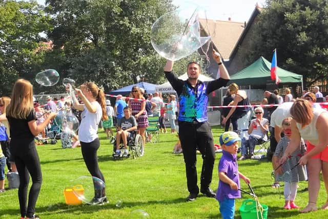 The Bubble Pop Man will be at the fete on Saturday, among lots of other entertainment