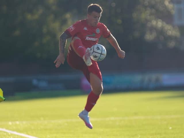 Dean Cox on his Worthing debut / Picture: Marcus Hoare