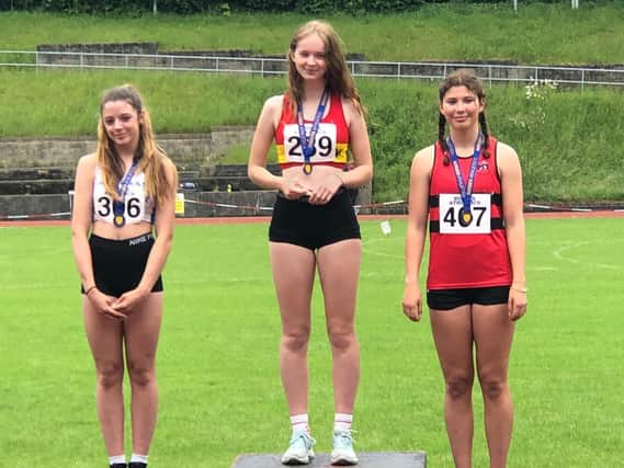Rosie Kornevall, 14, won gold at the Sussex County Championships in the under-15s 300m
